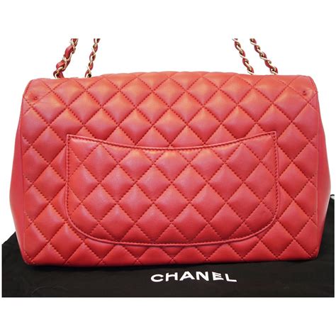 chanel red medium flap|chanel classic flap jumbo.